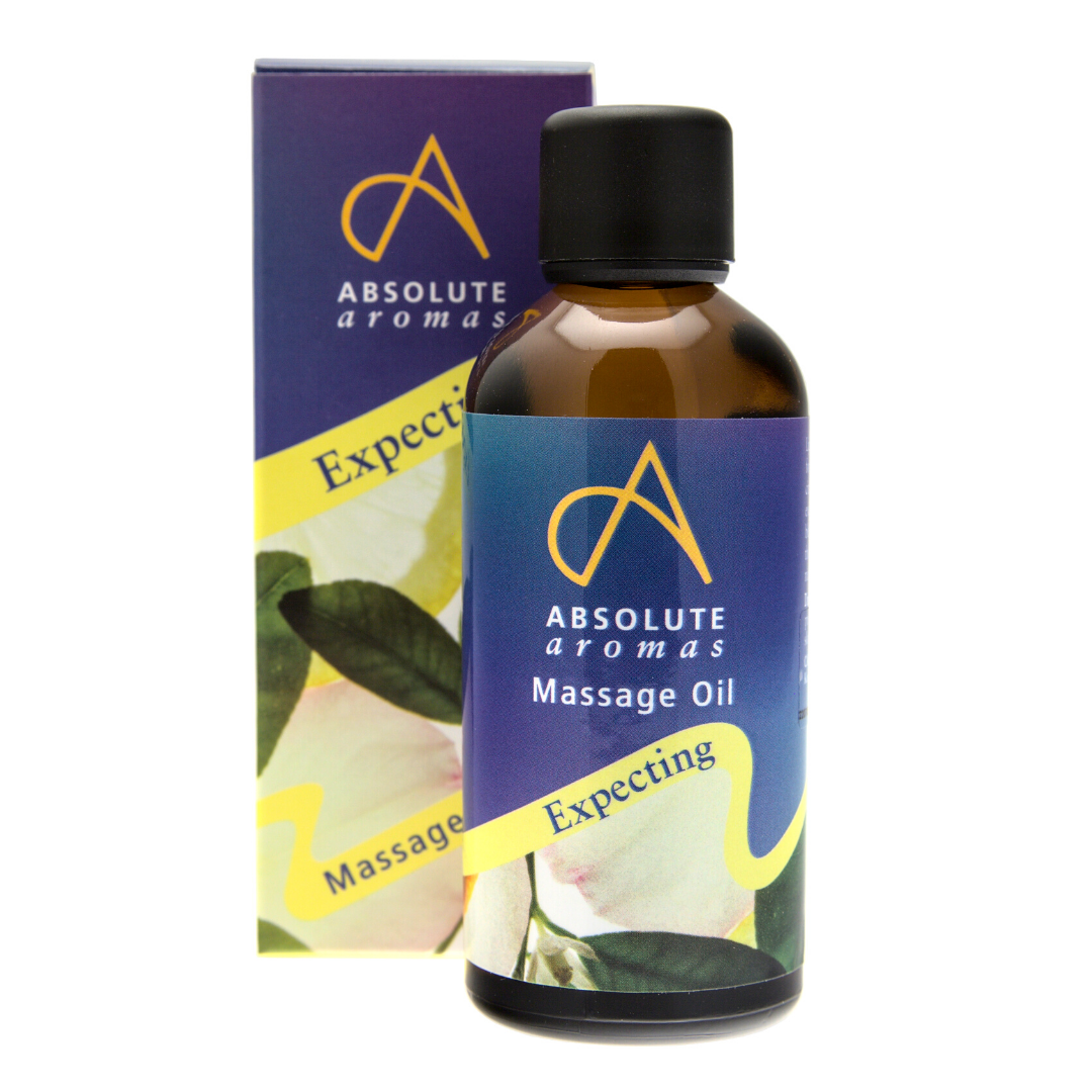Absolute Aromas Massage Oil Expecting for gentle comfort and support for expectant mothers