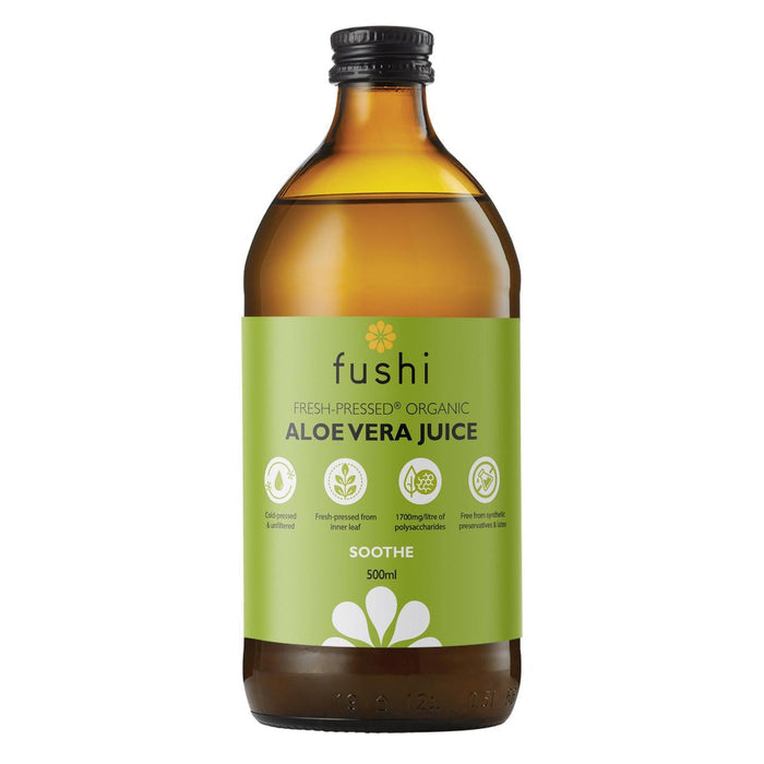 Fushi Aloe Vera Juice 500ml, pure aloe vera for overall well-being