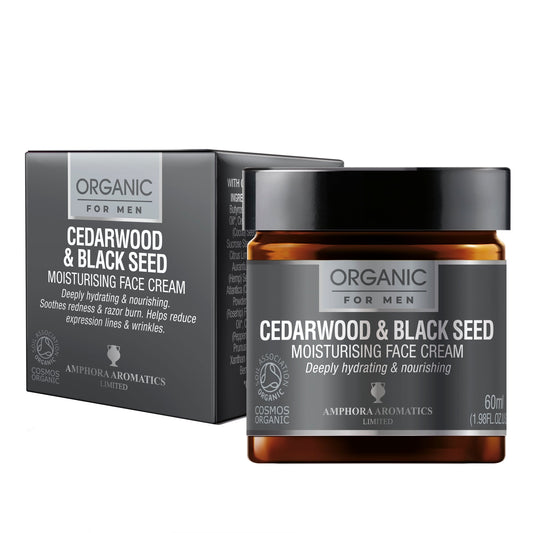 Cedar Wood & Black Seed Face Cream, for healthy, balanced complexion.