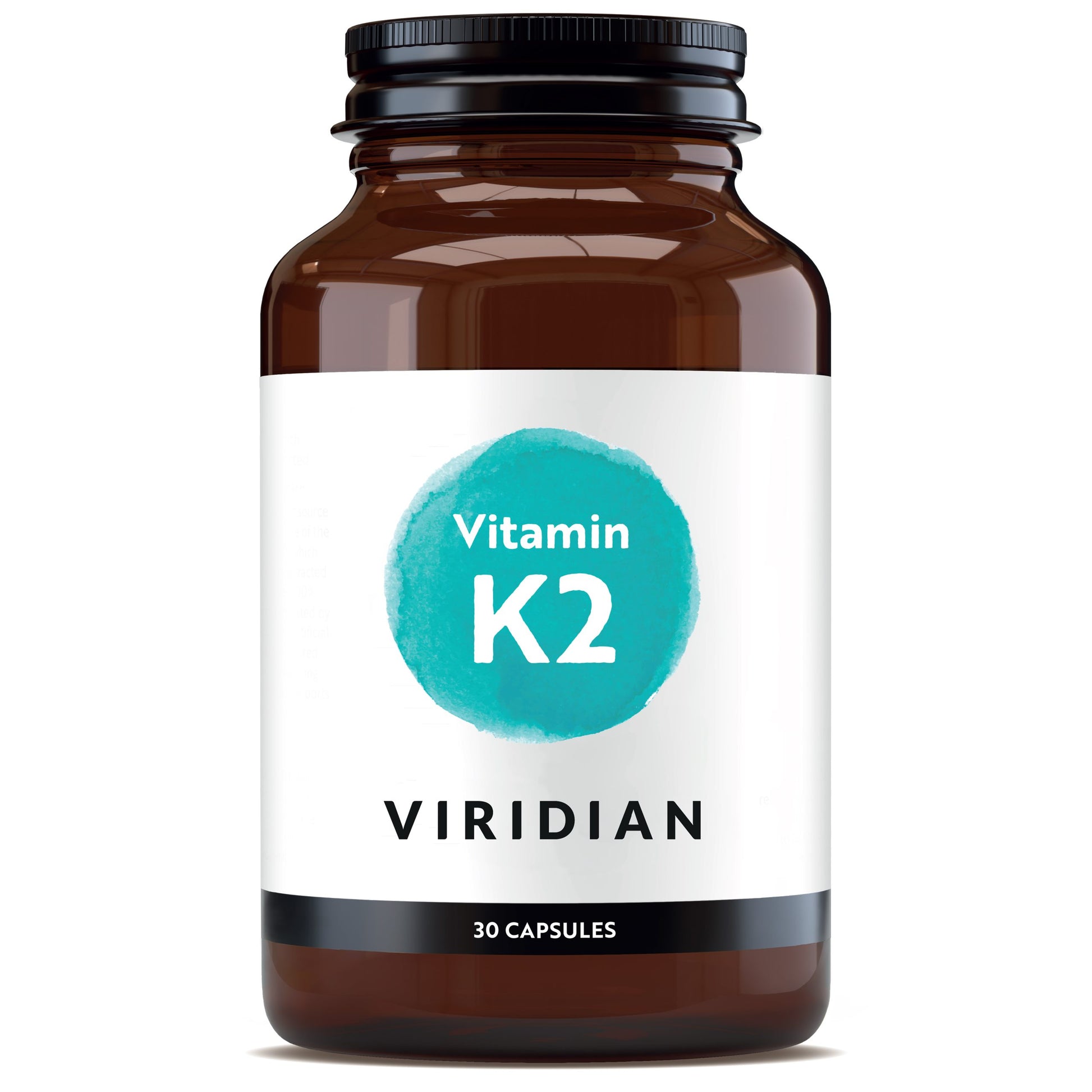 Viridian K2 30's capsules for maintaining normal bones and healthy blood clotting.