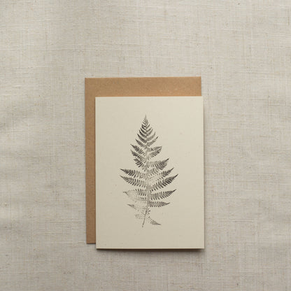 Alicia Breakspear - Lady Fern Print Greeting Card A6 Recycled Card 