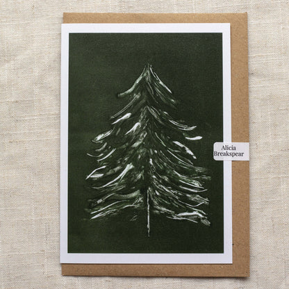 Alicia Breakspear - Christmas Card A6 Christmas Tree - Recycled Card 