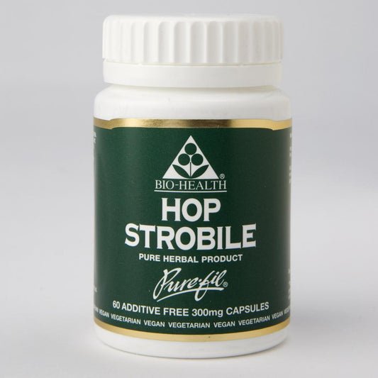 Bio-health Hop Strobile 60s supplement, promoting calm and relaxation.