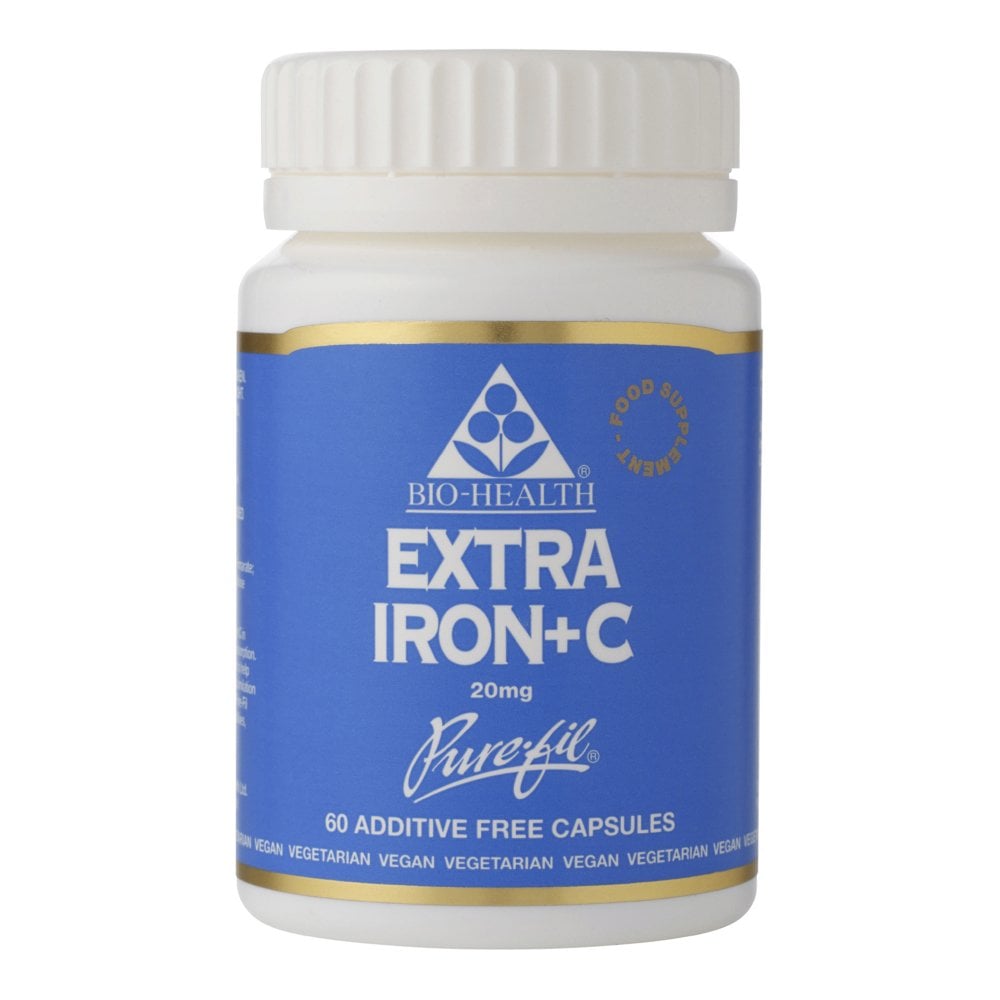 Extra Iron + C 69s supplement, supports energy & red blood cell formation, enhances iron absorption