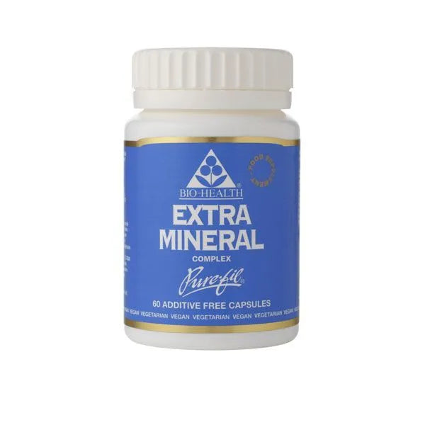 Extra Mineral 60s, daily well-being supplement, supports a balanced lifestyle.