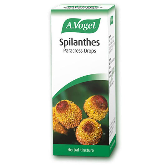 A. Vogel Spilanthes drops 50ml, a natural herbal supplement for oral and digestive well-being.