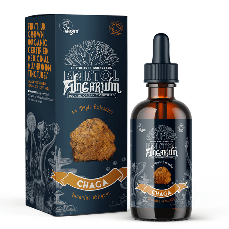 Fungarium Chaga Tincture 50ml, sourced from premium chaga mushrooms for daily well-being and natural benefits.