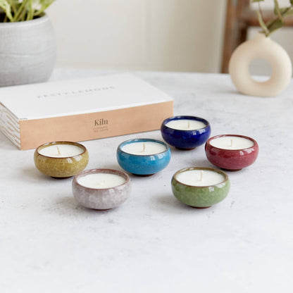 Zesty Lemons - Kiln: Ceramic Tea Lights (Box of 6)