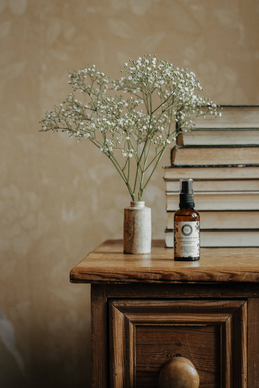 Scott's Apothecary Sleep Tight Mist with Lavender, Frankincense & Chamomile, 50ml bottle.