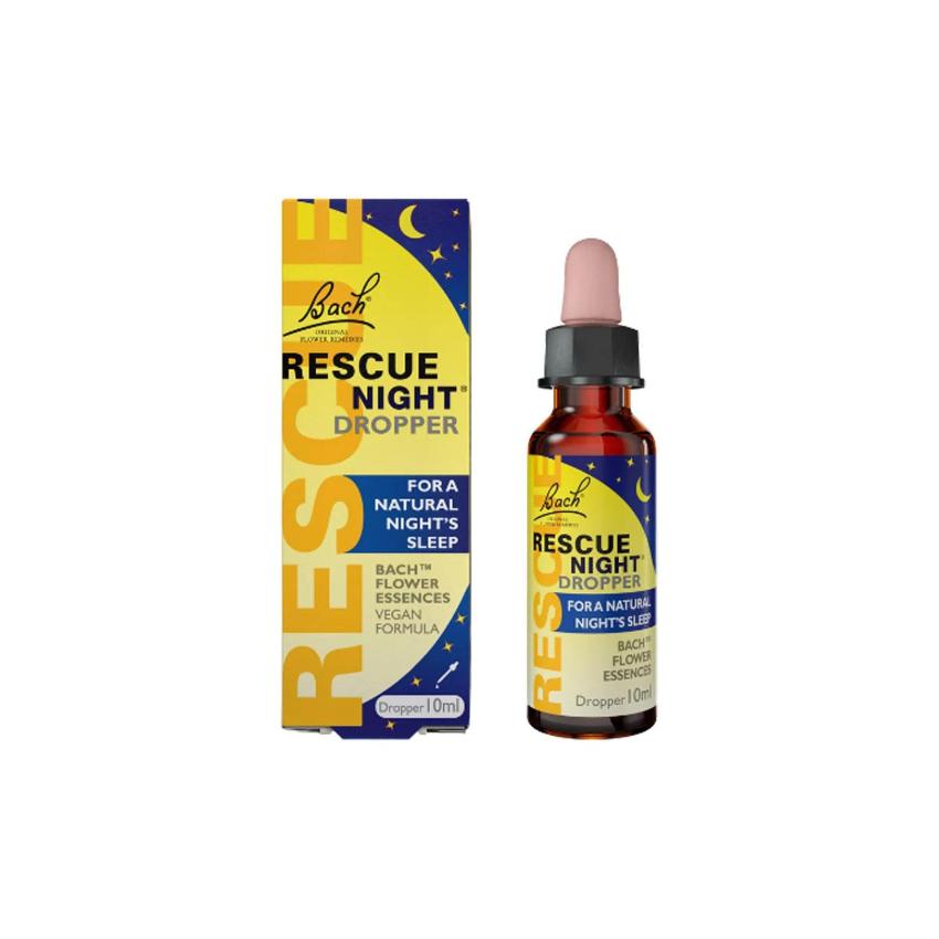 Bach Rescue Night Dropper for peaceful sleep and a tranquil night's rest.