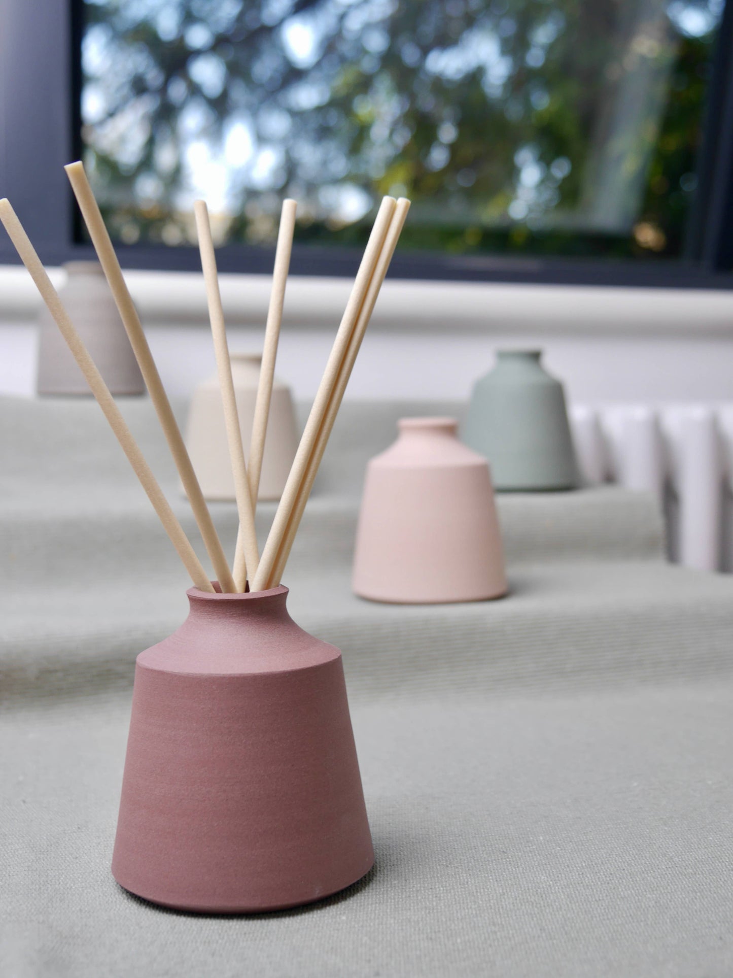 Handmade Ceramic Reed Diffuser, Luxury Home Decor  