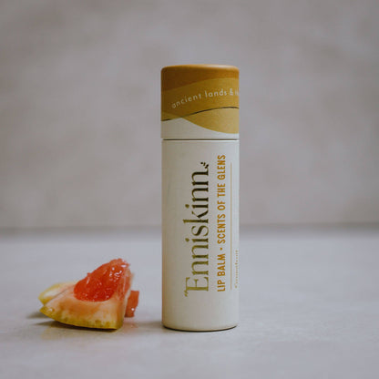 Enniskin All Natural Lip Balm in Grapefruit flavour with nourishing botanical oils.