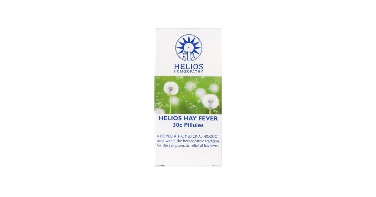 Helios Hayfever 30c 100s: natural relief for seasonal allergies, lactose-free tablets.