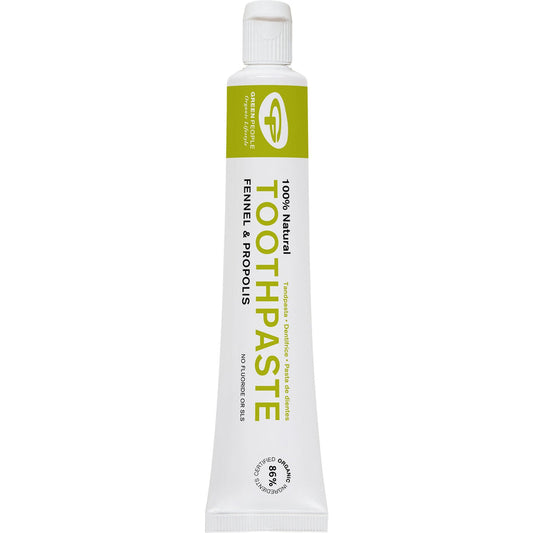 Green People Fennel & Propolis Toothpaste, natural oral care for sensitive teeth and healthy gums