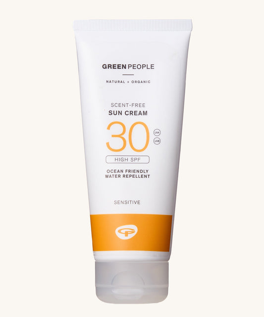 Green People Sun Cream SPF30 200mL, broad-spectrum UVA/UVB defence for sensitive skin