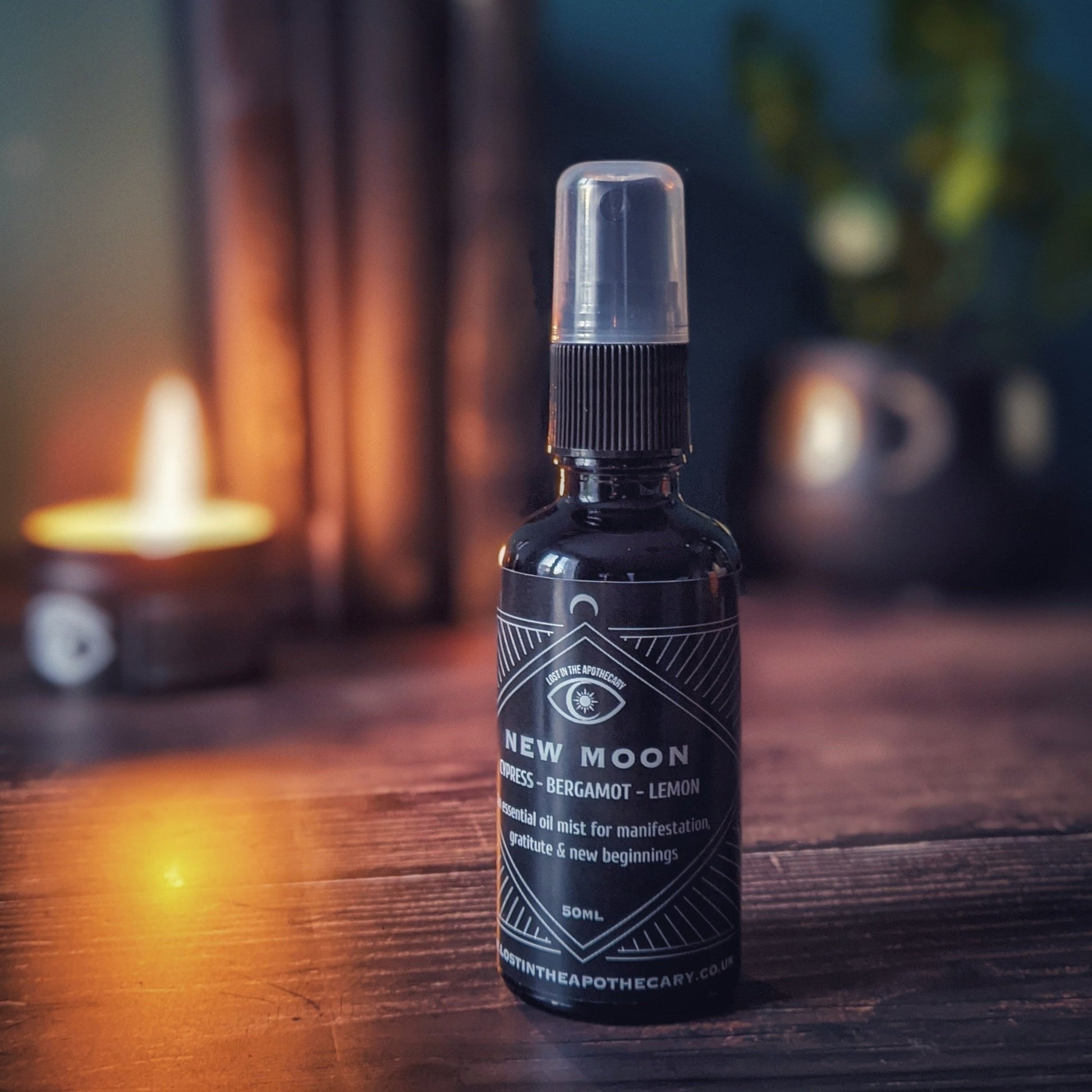 Lost in the Apothecary Room Mist for creating an inviting and unique ambiance.