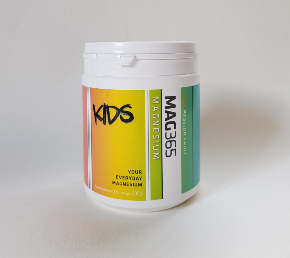 MAG365 Kids 300g, highly absorbable magnesium supplement for children's bone development and muscle function.