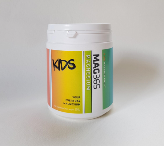MAG365 Kids 300g, highly absorbable magnesium supplement for children's bone development and muscle function.