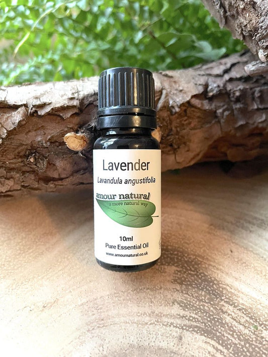 Amour Lavender Essential Oil for calming and relaxation.