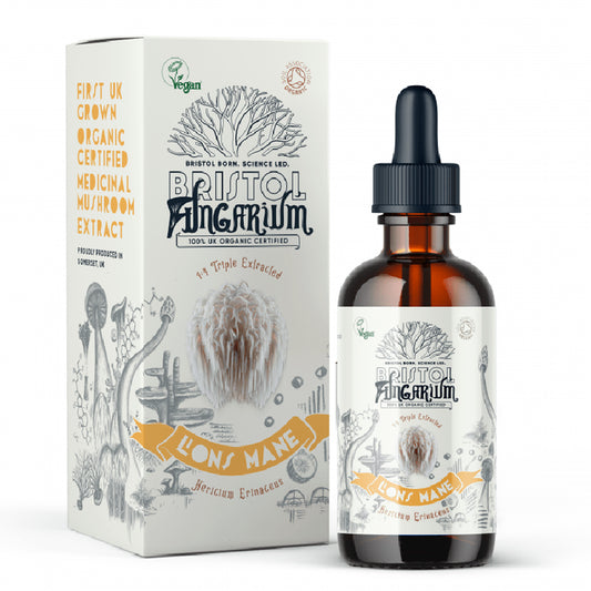 Lions Mane Tincture by Bristol Fungarium - supports overall well-being with high-quality Lion's Mane mushrooms.