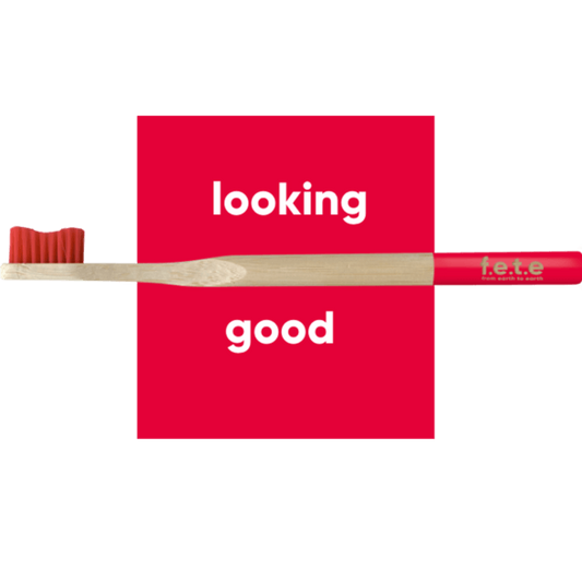 F.E.T.E Red Bamboo Toothbrush