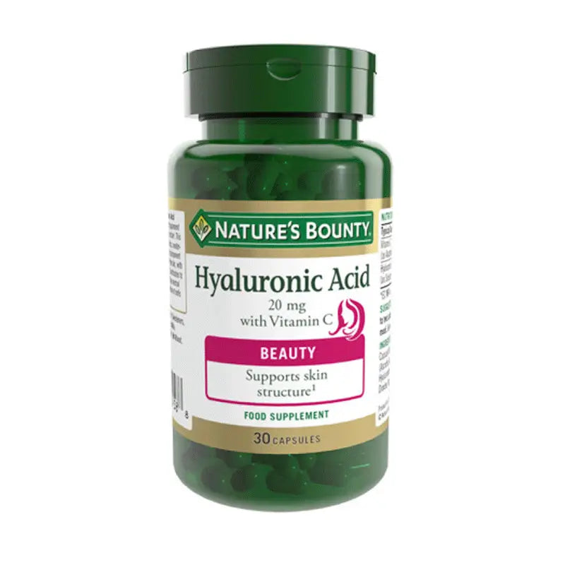 Natures Bounty Hyaluronic Acid & Vit C 30s, supports healthy skin & collagen formation