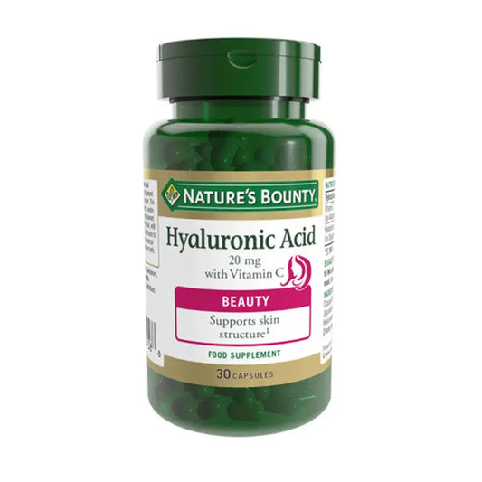 Natures Bounty Hyaluronic Acid & Vit C 30s, supports healthy skin & collagen formation
