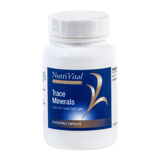 Nutrivital Trace Minerals 30s for essential micronutrients supporting overall health and wellbeing.