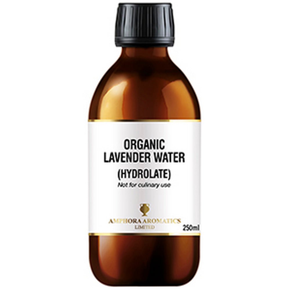 Organic Lavender Water 250ml, soothing floral water for skin and mind.