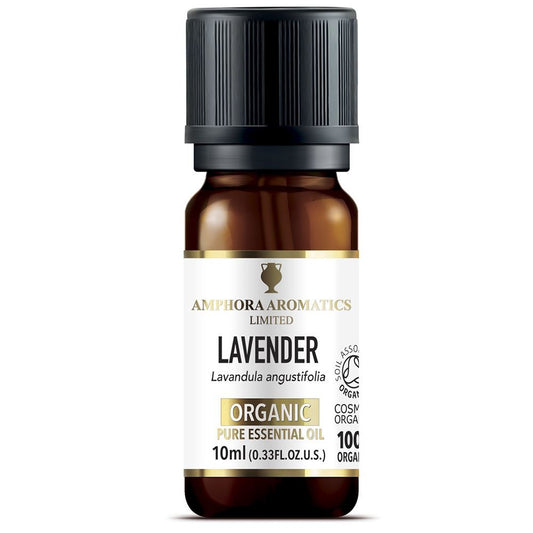 Amphora Aromatics Lavender Essential Oil 10ml, 100% pure for calming and relaxing properties.