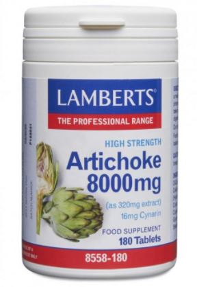 Artichoke High Strength 8000mg 180 tablets Lamberts