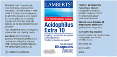 Acidophilus Extra 10 60s Lamberts