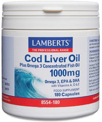 Cod Liver Oil 1000mg 180s Lamberts